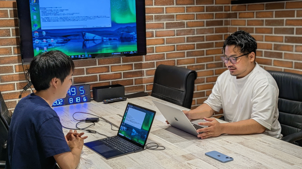 株式会社フォースリー 取材の様子